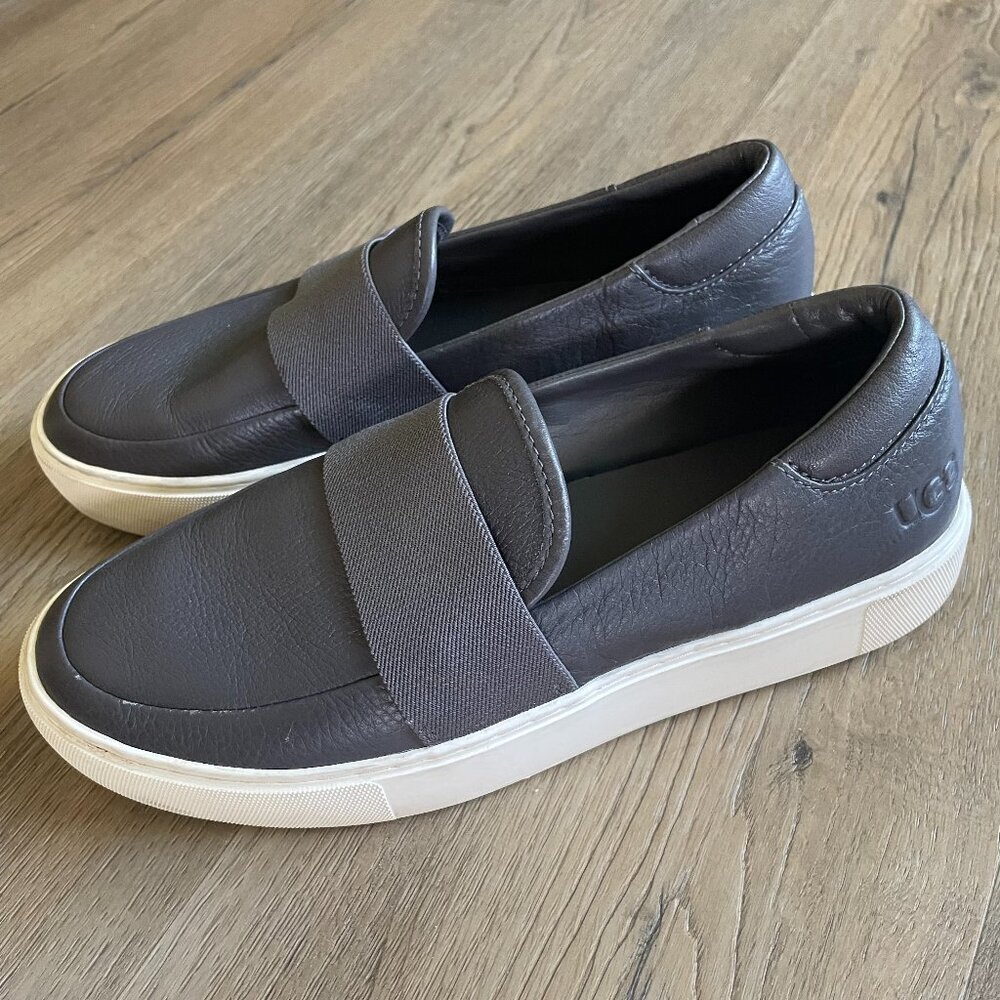 UGG Gray Platform Slip-On Sneakers